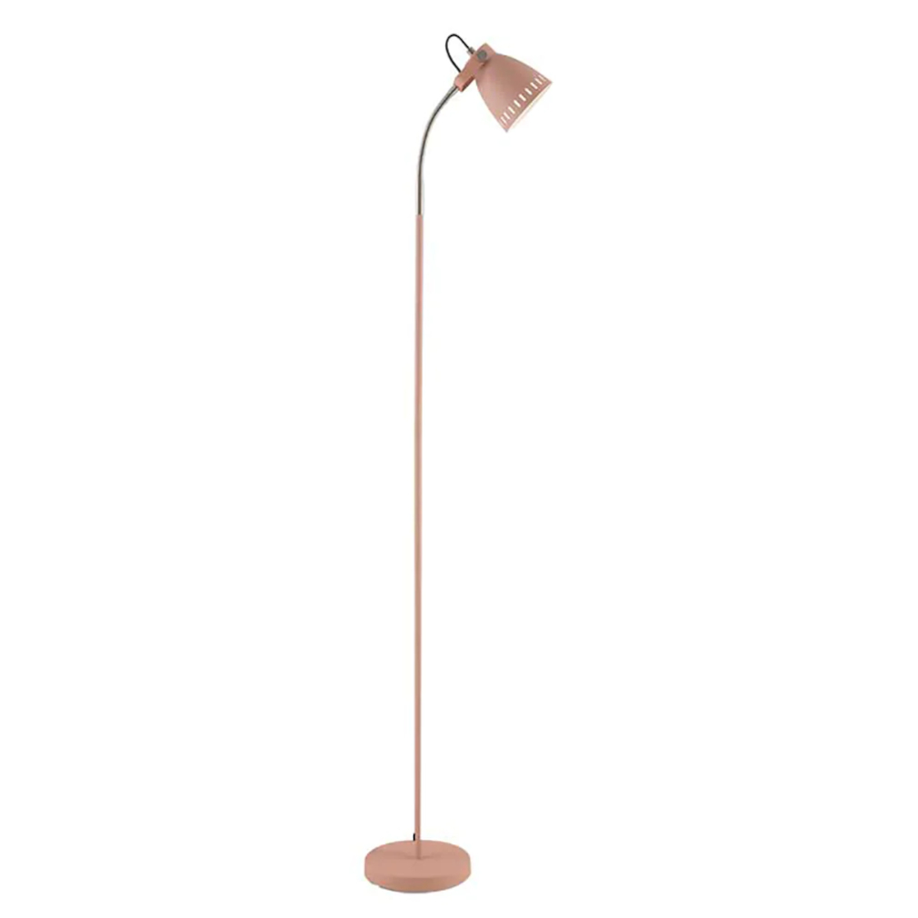 Novena Pink Metal Task Floor Lamp