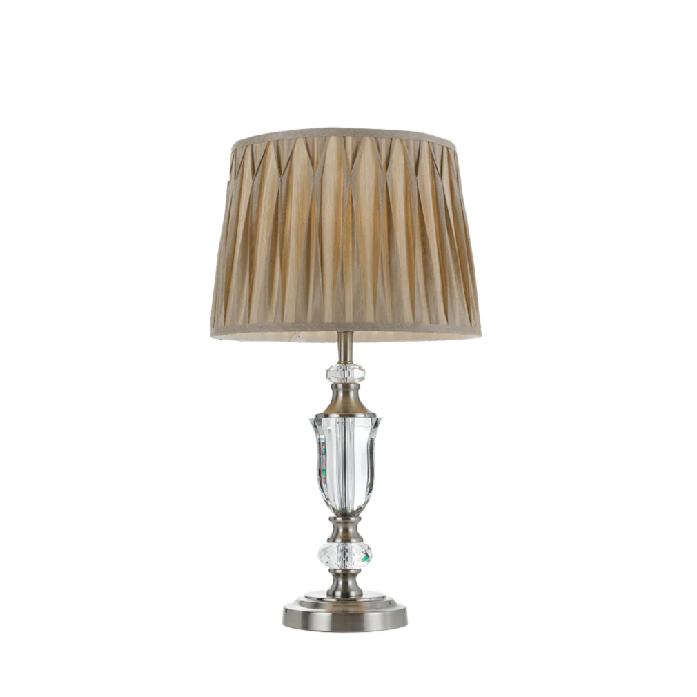 Wemberly Nickel Silver Luxe Table Lamp
