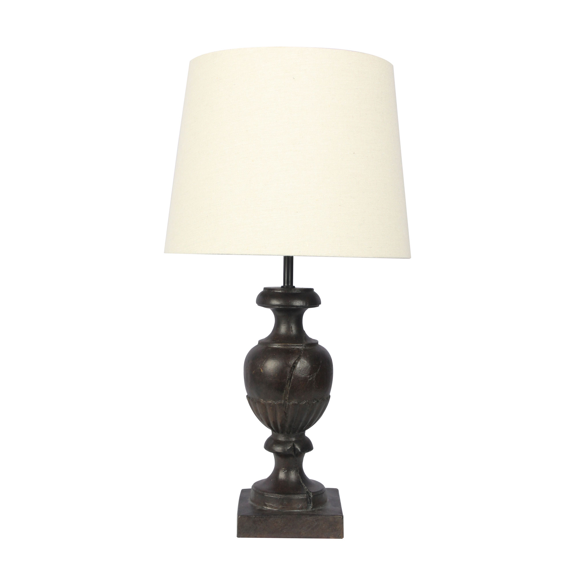 Capiz Antique Walnut Resin Table Lamp