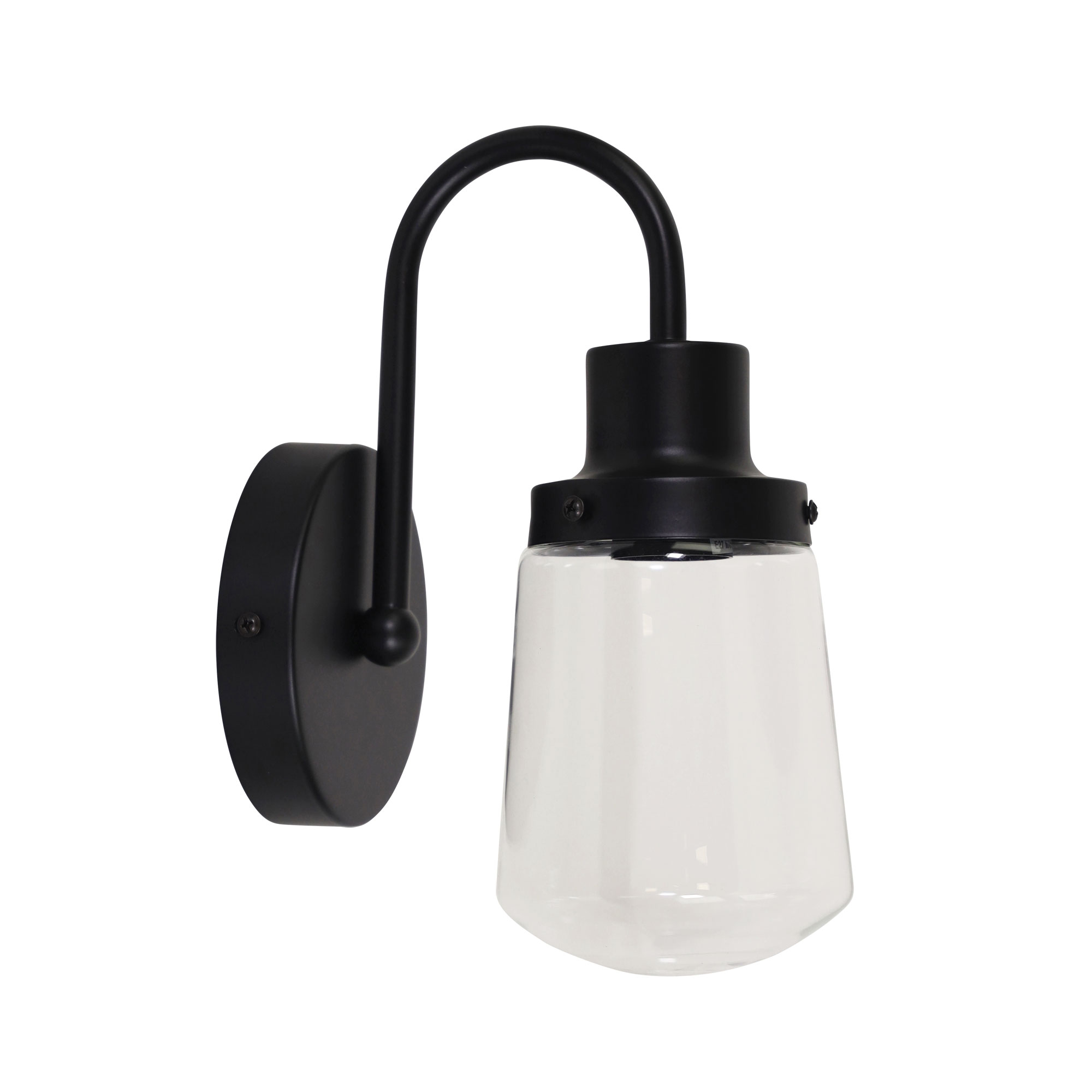 Kirby Black Industrial Wall Light
