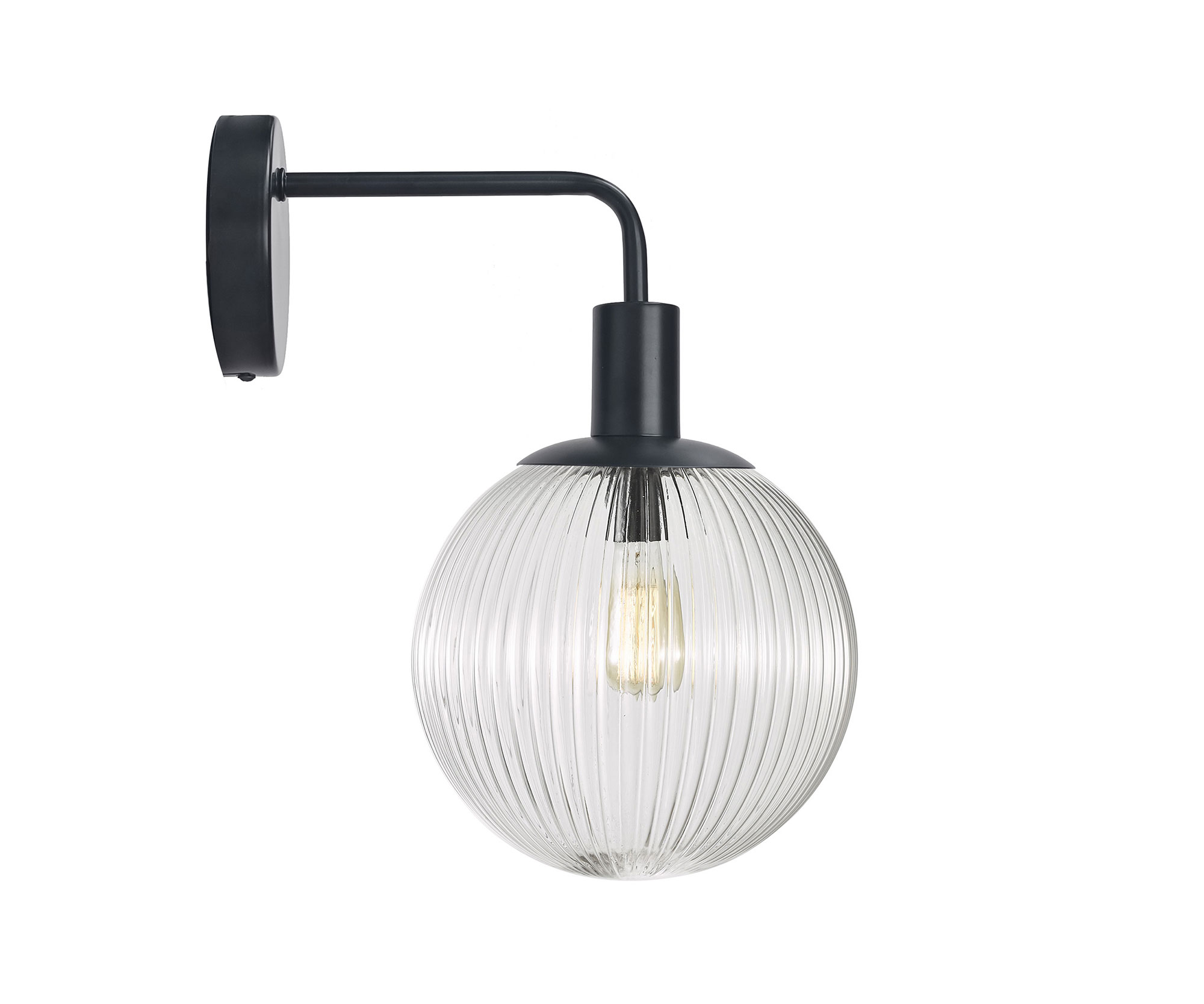 Legarda Clear Glass Round Ball Wall Light