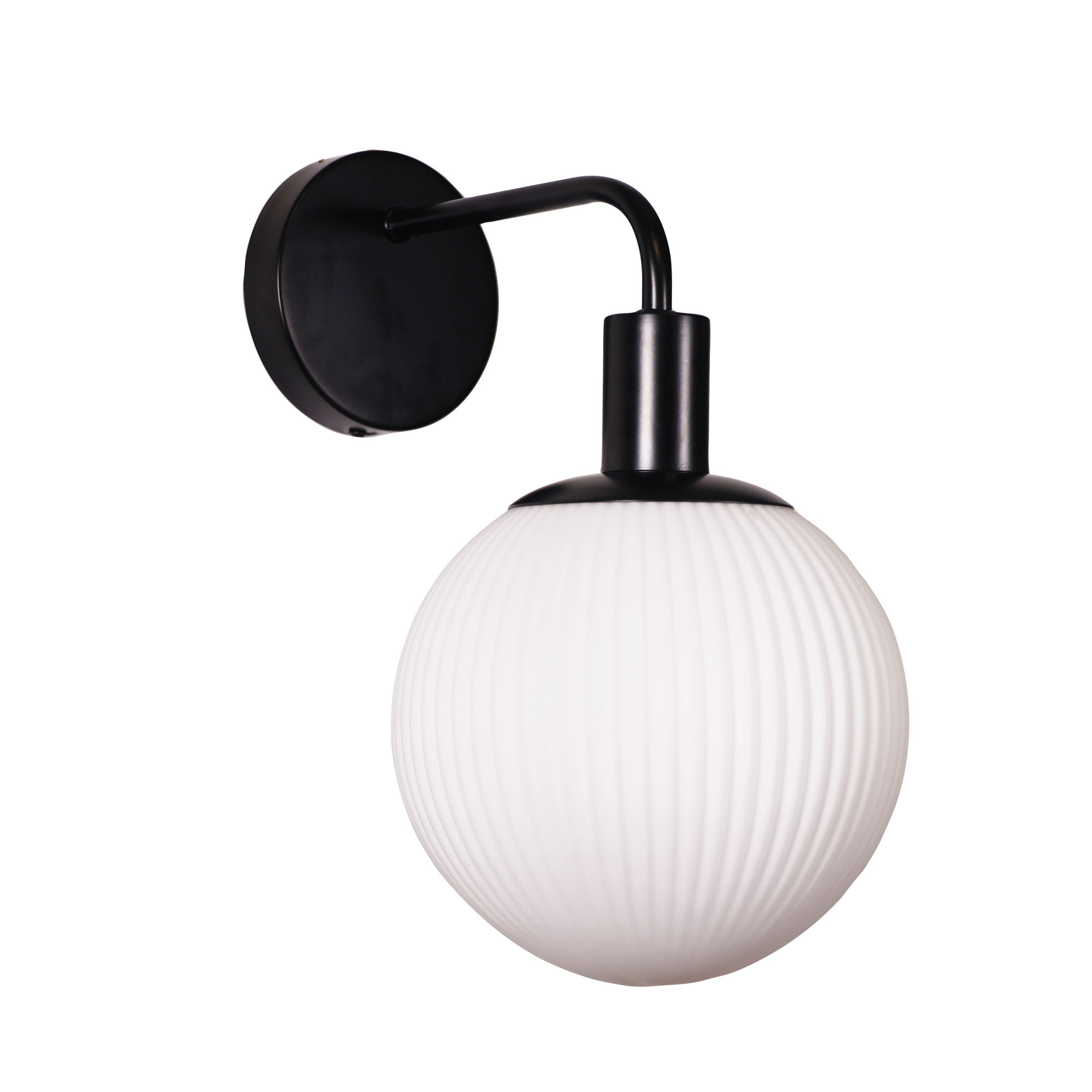 Legarda Opal Glass Round Ball Wall Light