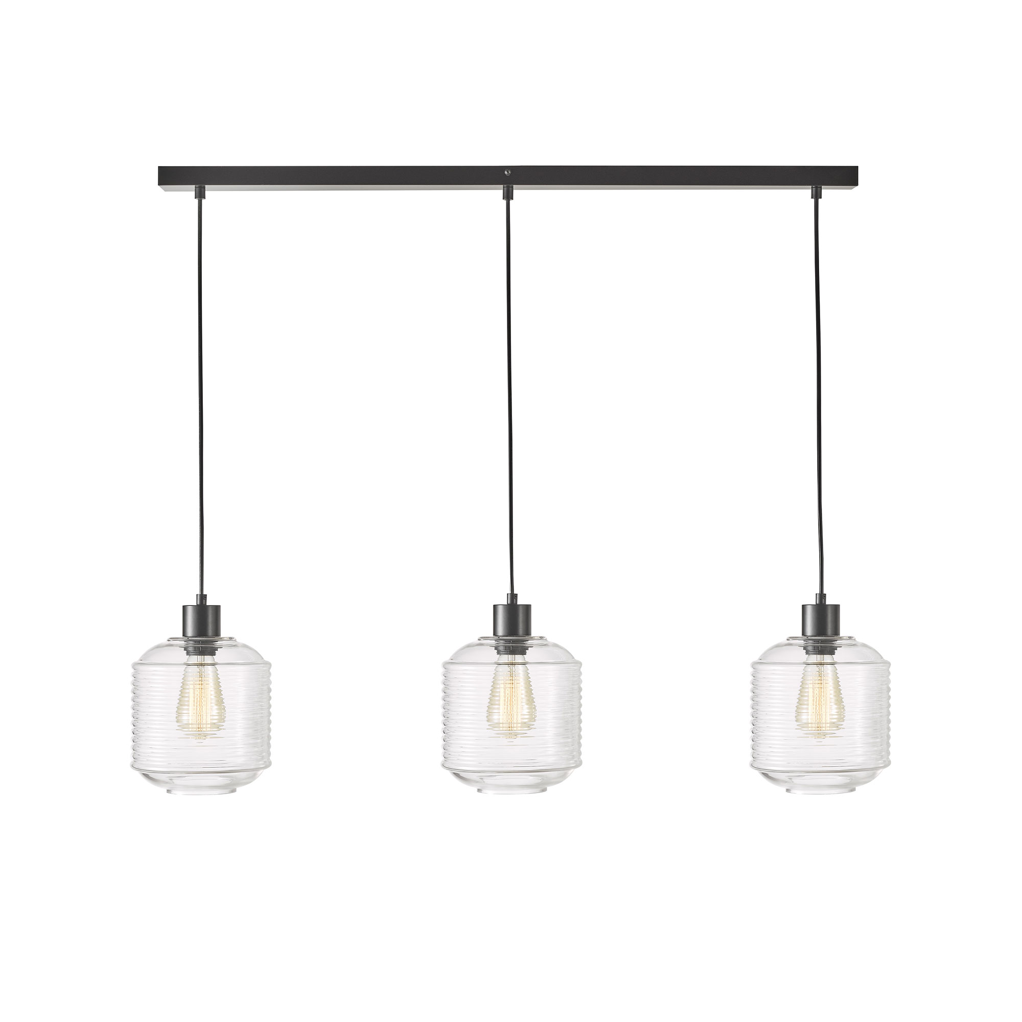 Micro 2 Light Decorative Clear Glass Pendant