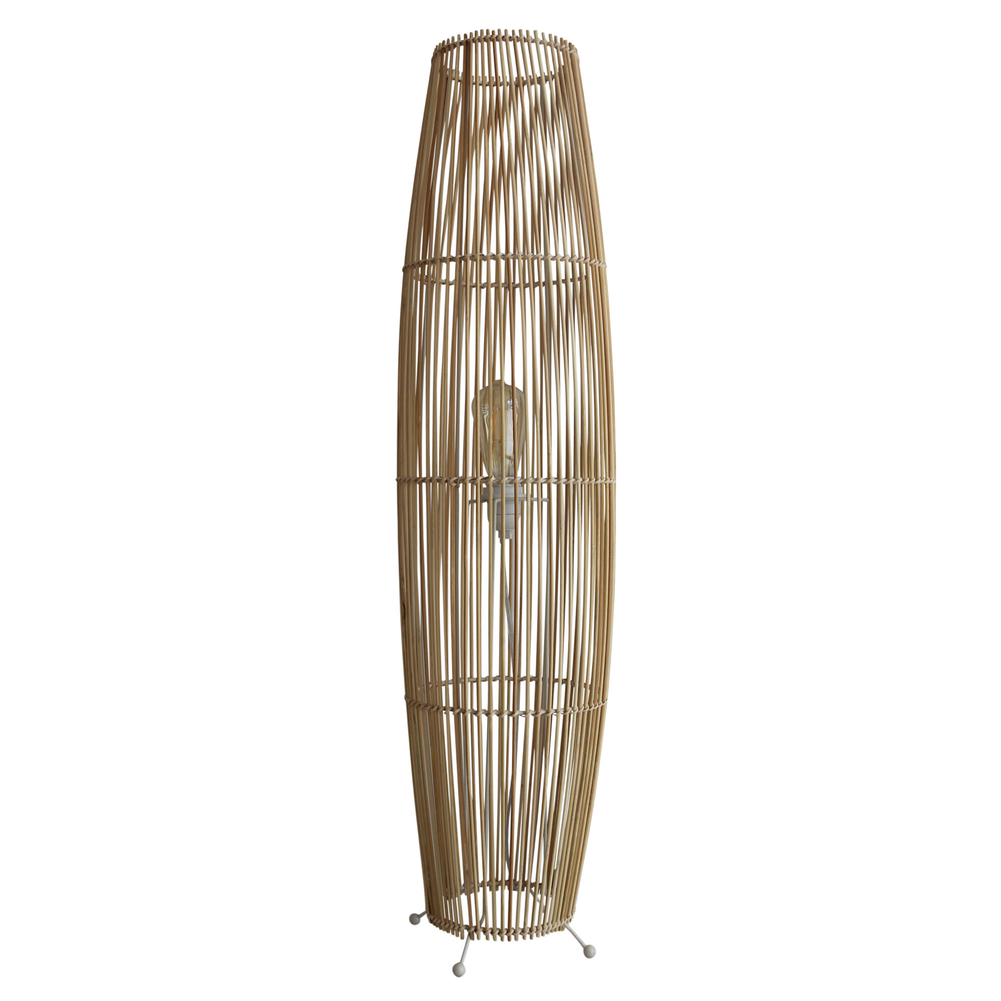 Materna Handwoven Rattan Floor Lamp