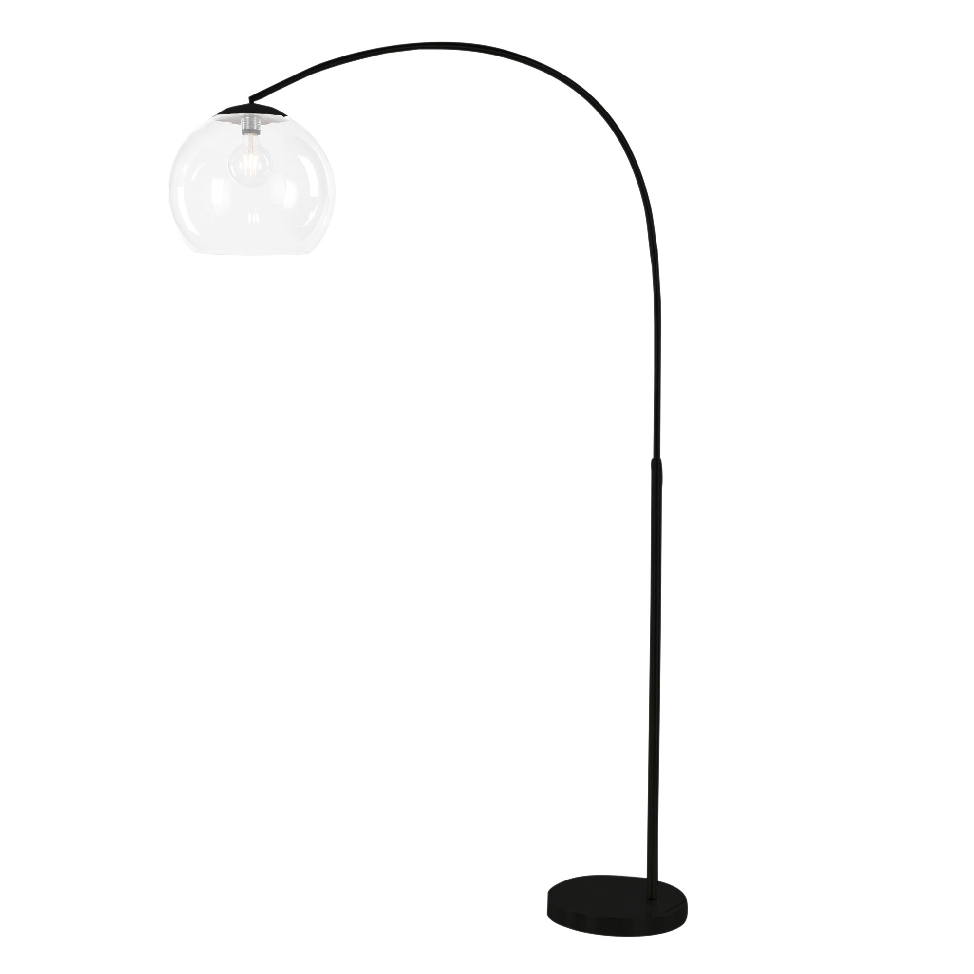 Oriolle Black Arc Floor Lamp