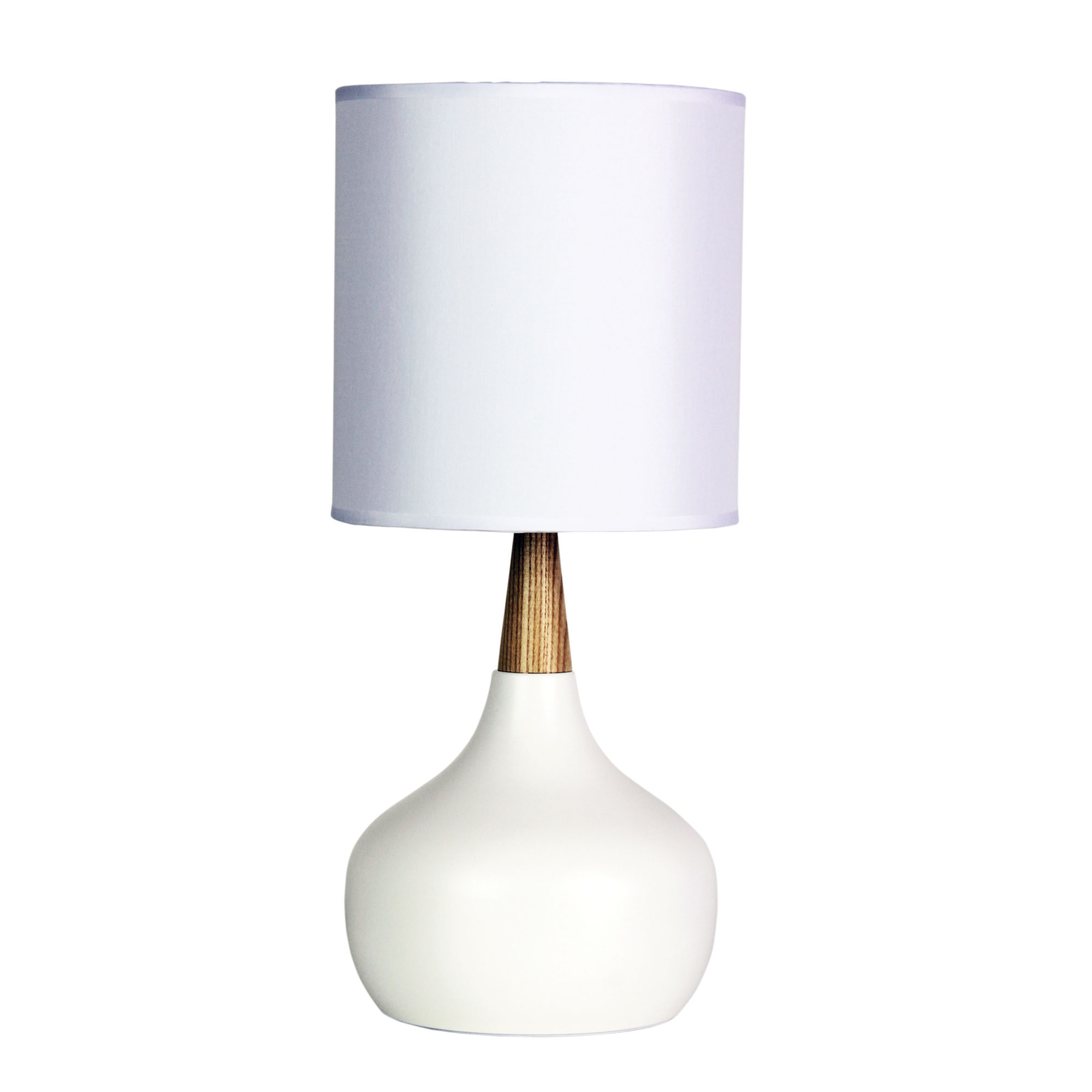 Pony White Contemporary Touch Table Lamp