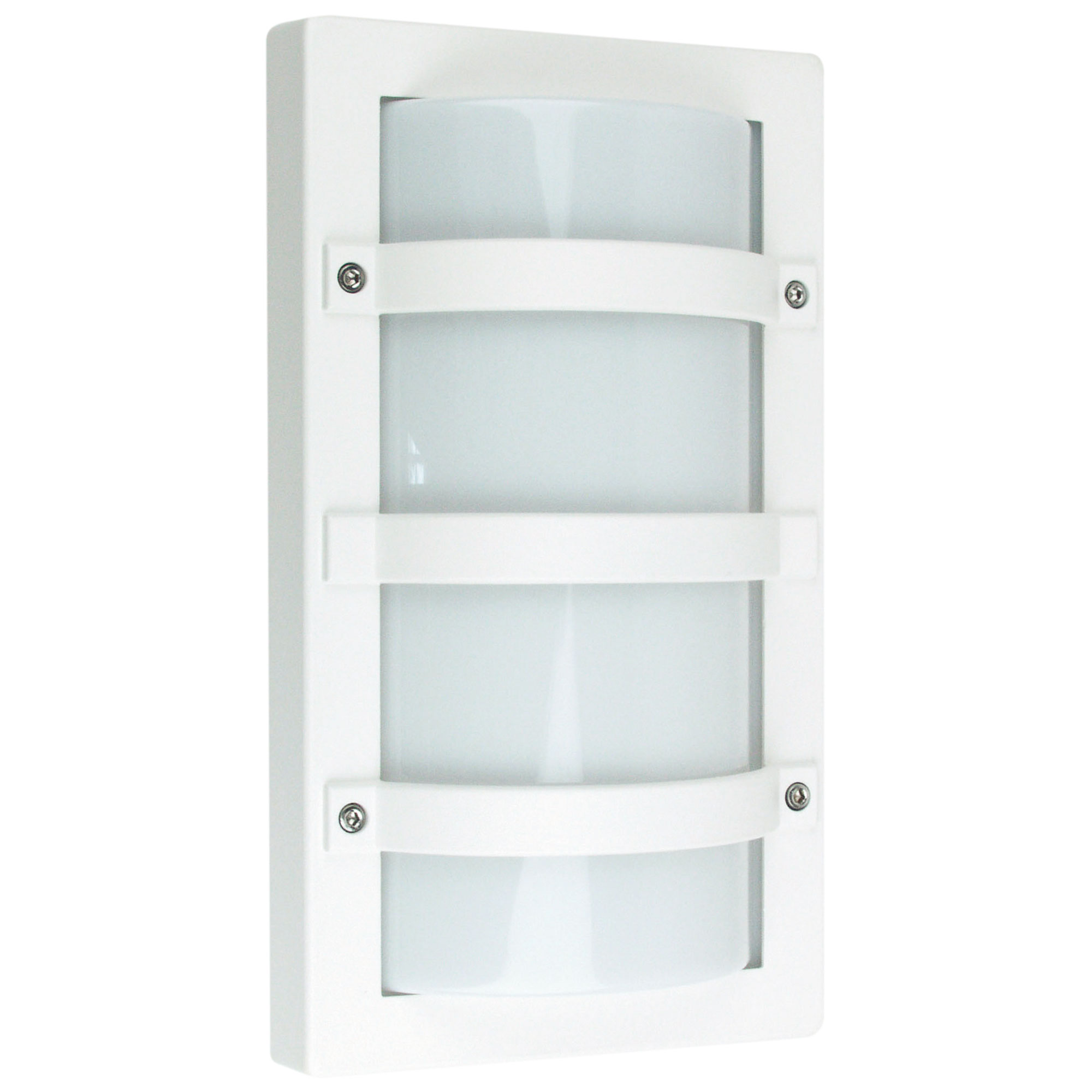 Tori White Rectangular Outdoor Wall Light