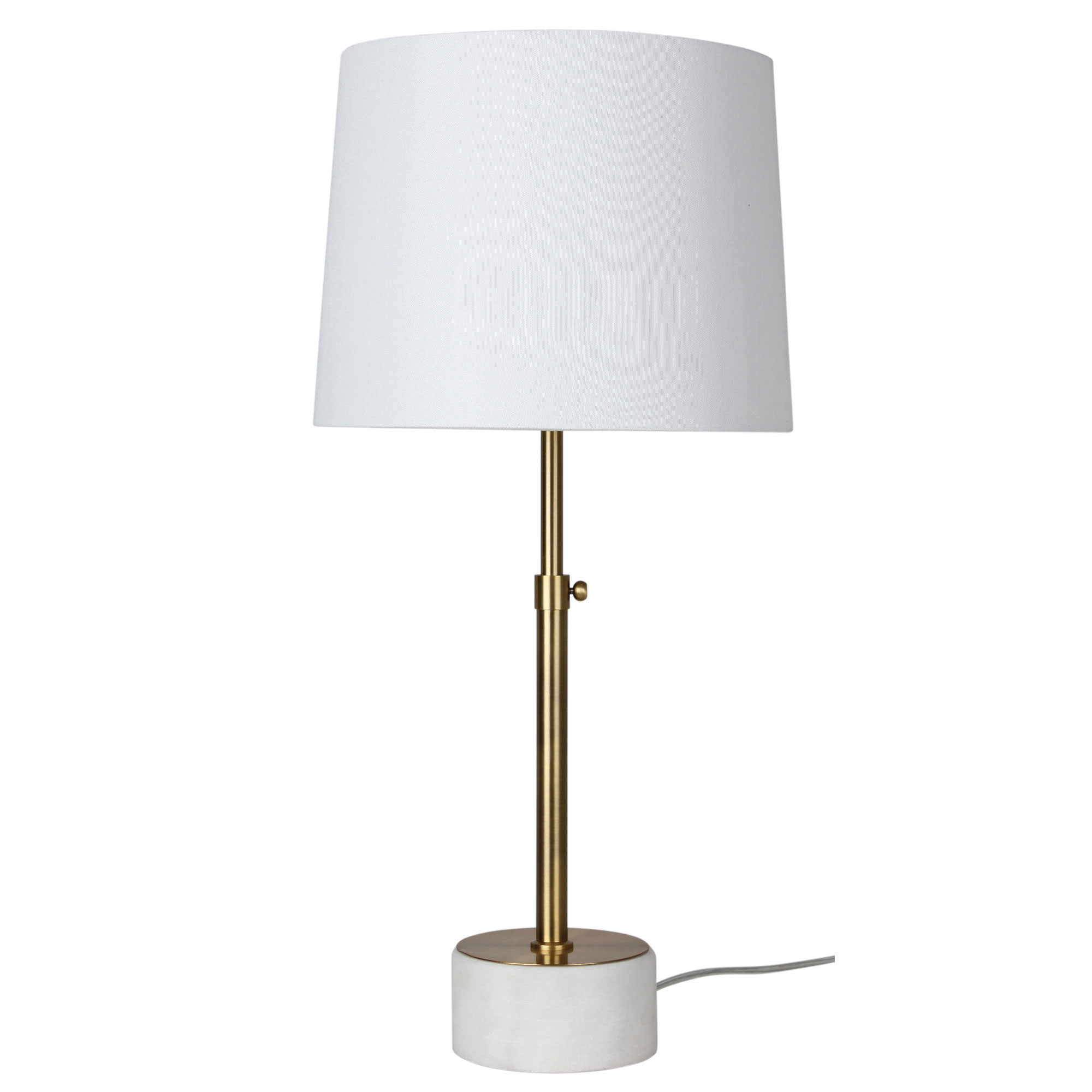 Urielle Adjustable Antique Brass Table Lamp