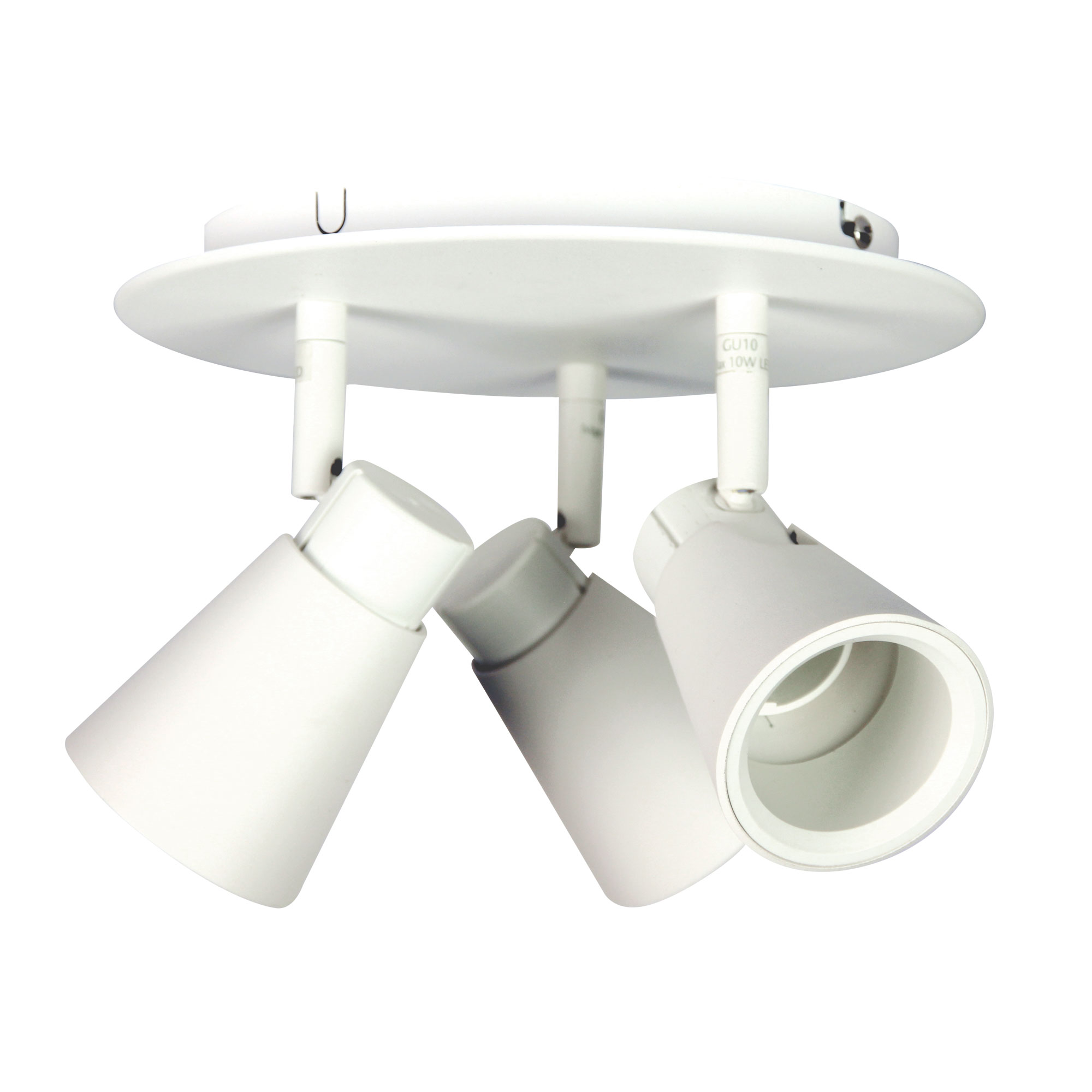 Zuri 3 Light White Round Spotlight