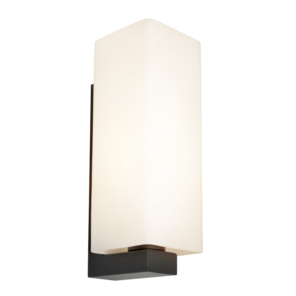 Ramon Opal Glass Black Wall Light
