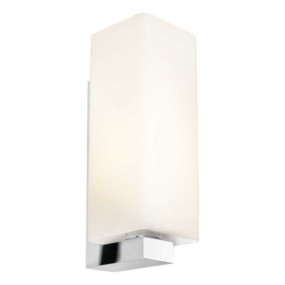 Ramon Opal Glass Chrome Wall Light