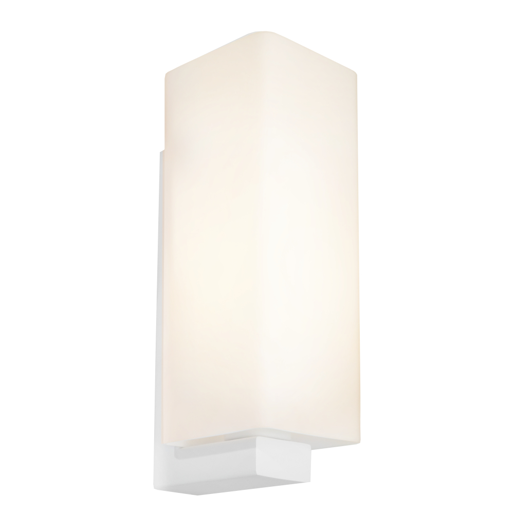 Ramon Opal Glass White Wall Light
