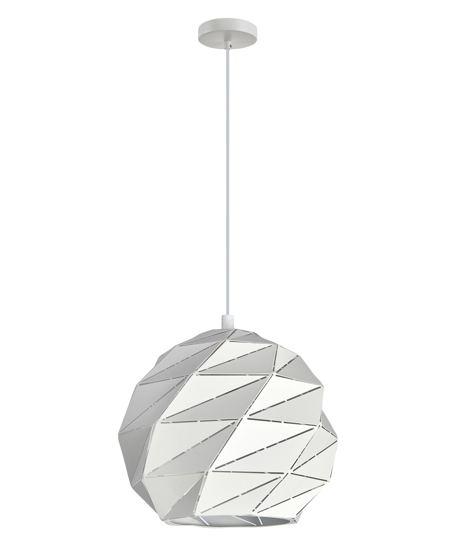 Orion Carved Dome White Pendant