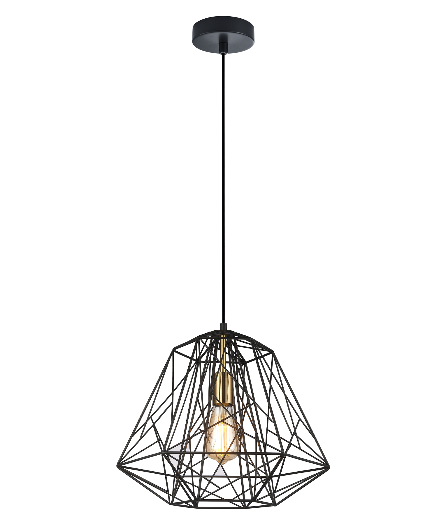 Mars Black Diamond Cage Pendant Light