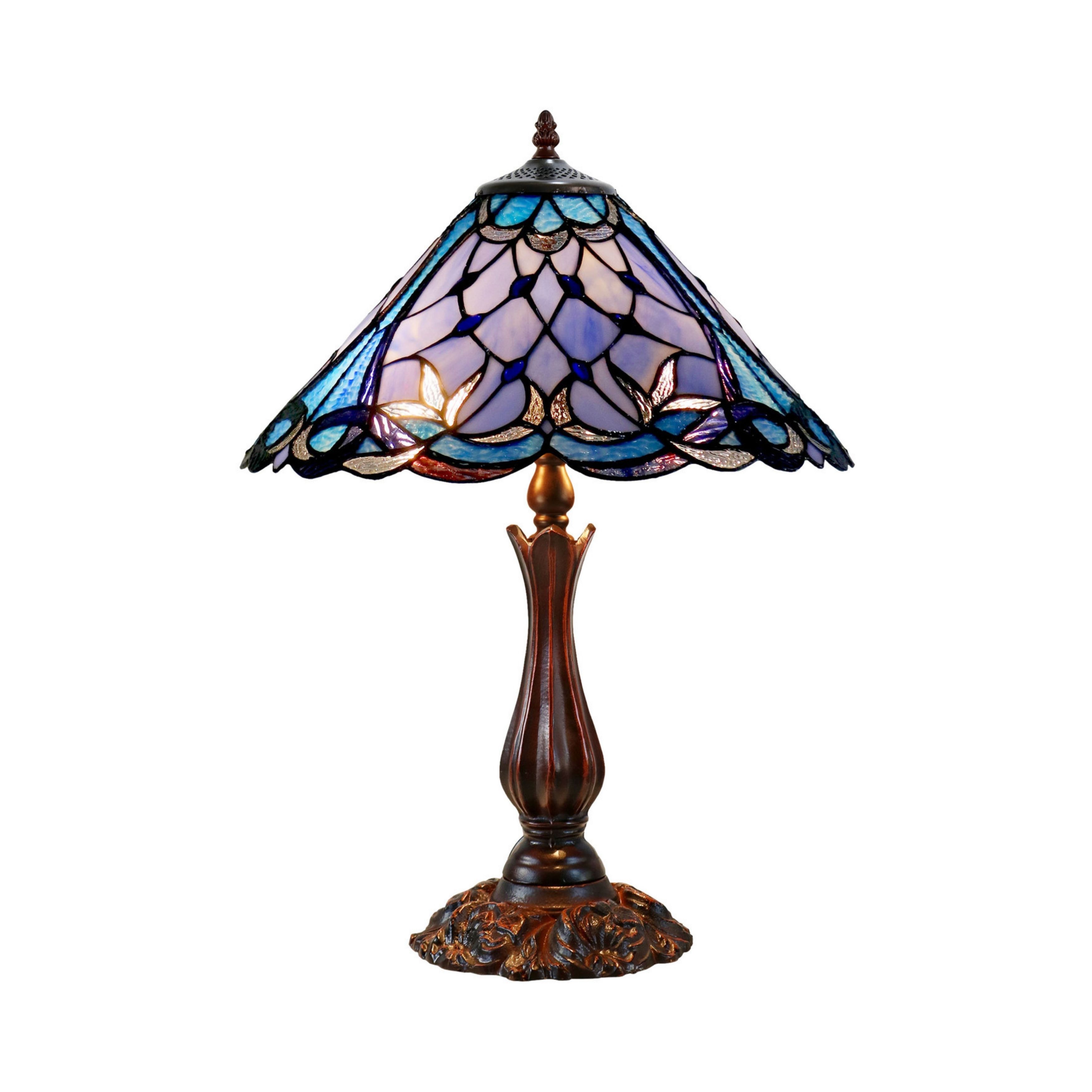 Talia Blue Stained Glass Table Lamp