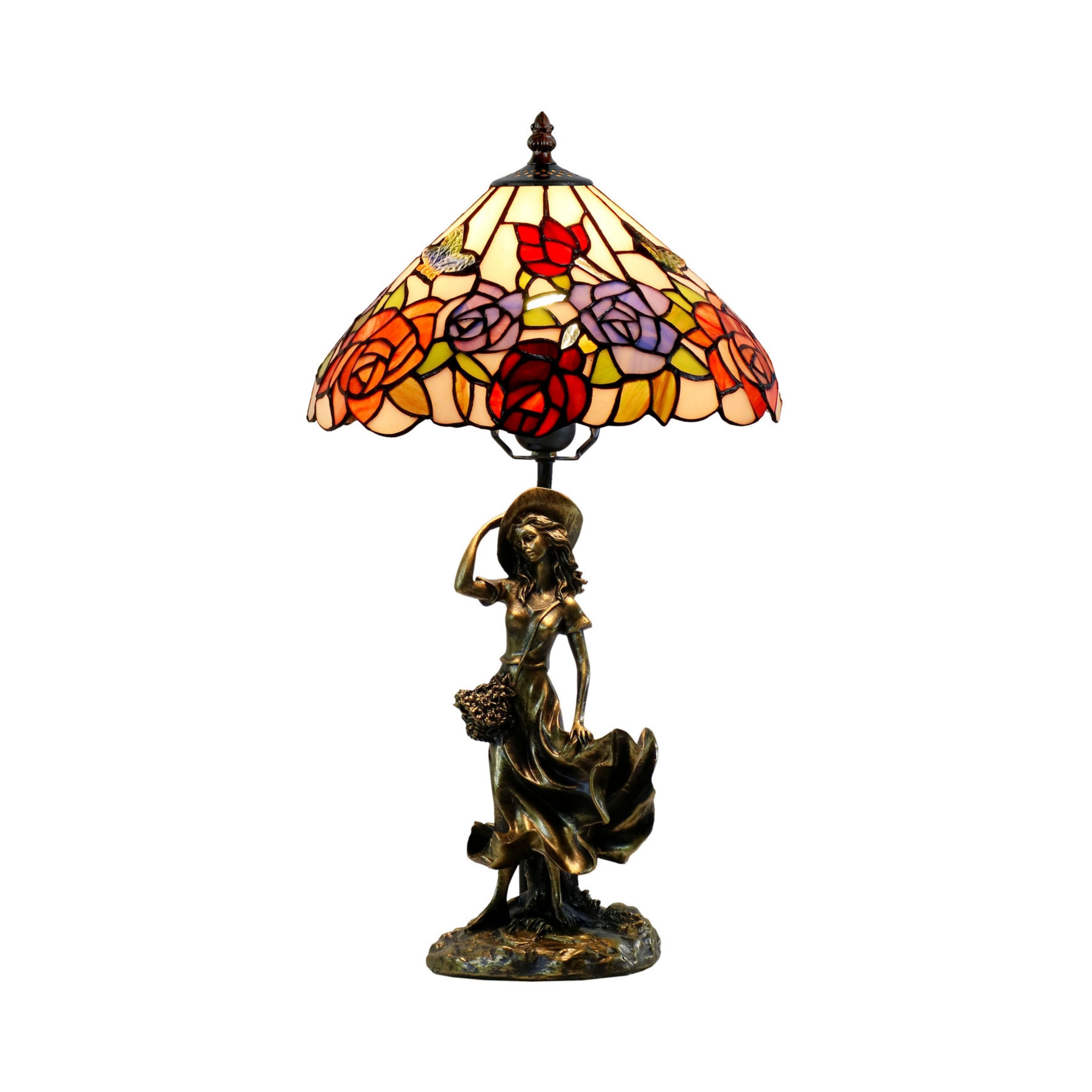 Hannah Figurine Tiffany Table Lamp