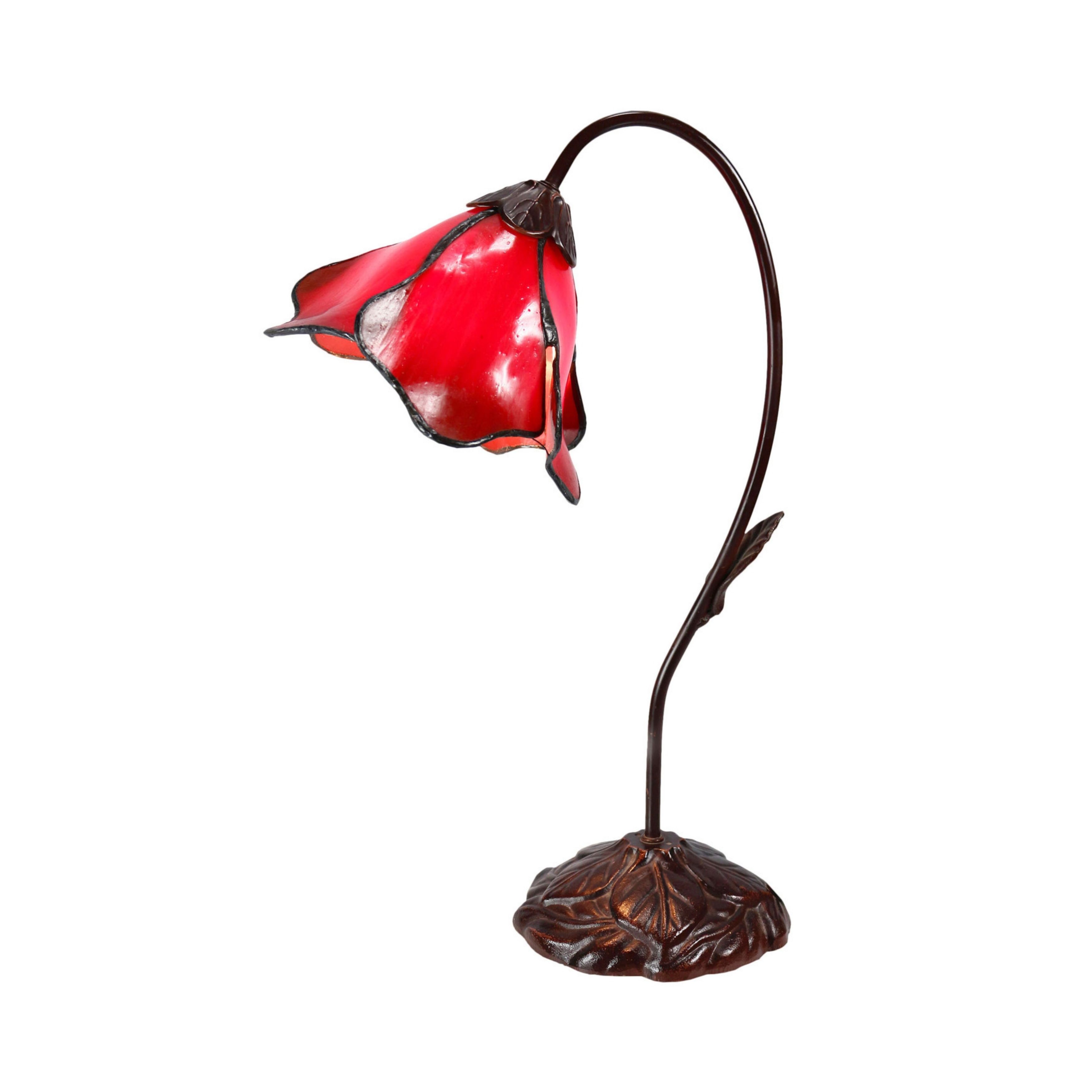 Blooming Red Lotus Table Lamp