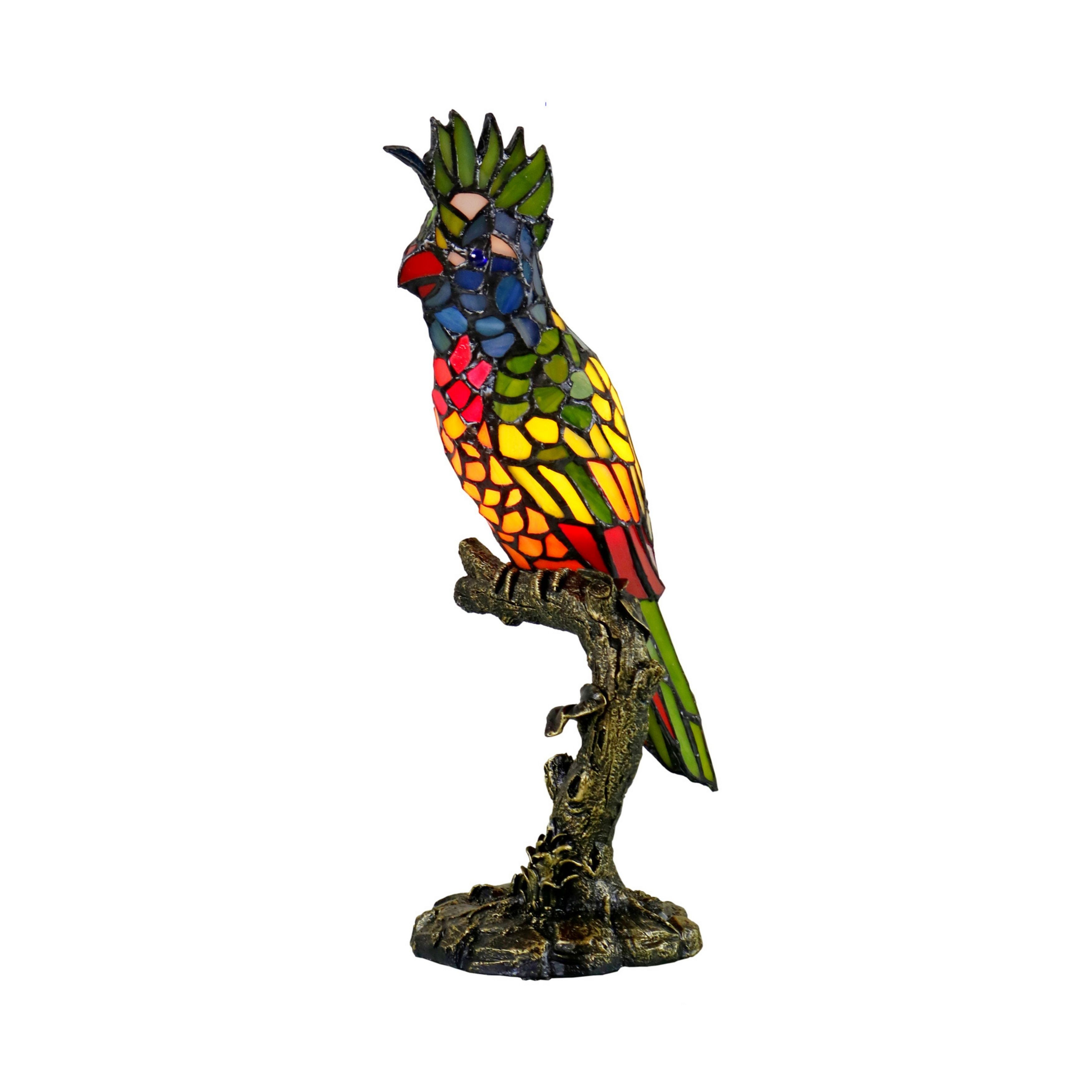 Parrot Tiffany Table Lamp