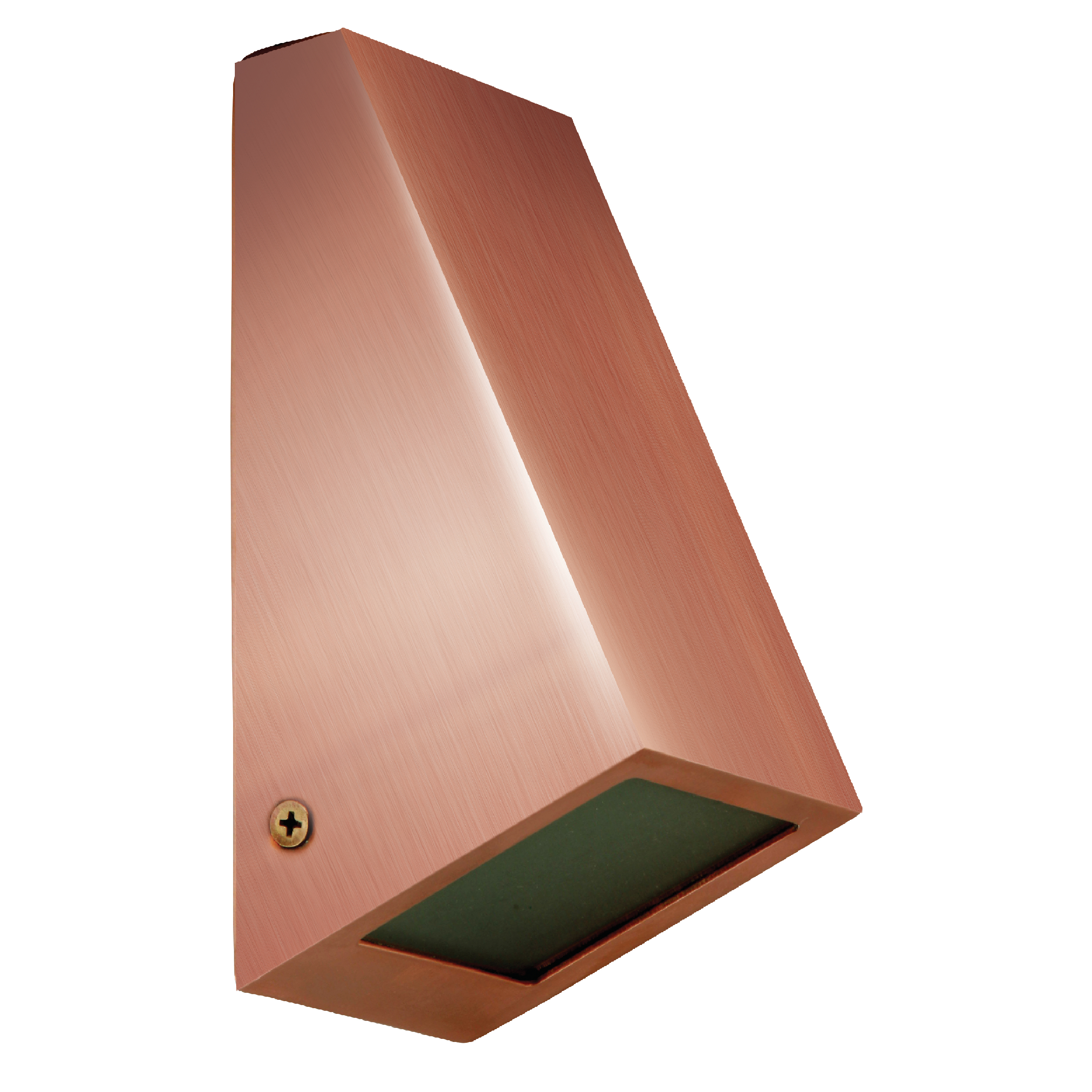 Coogee Solid Copper Exterior Wedge Wall Light