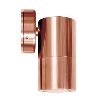 Portsea Solid Copper Fixed Outdoor Down Wall Light