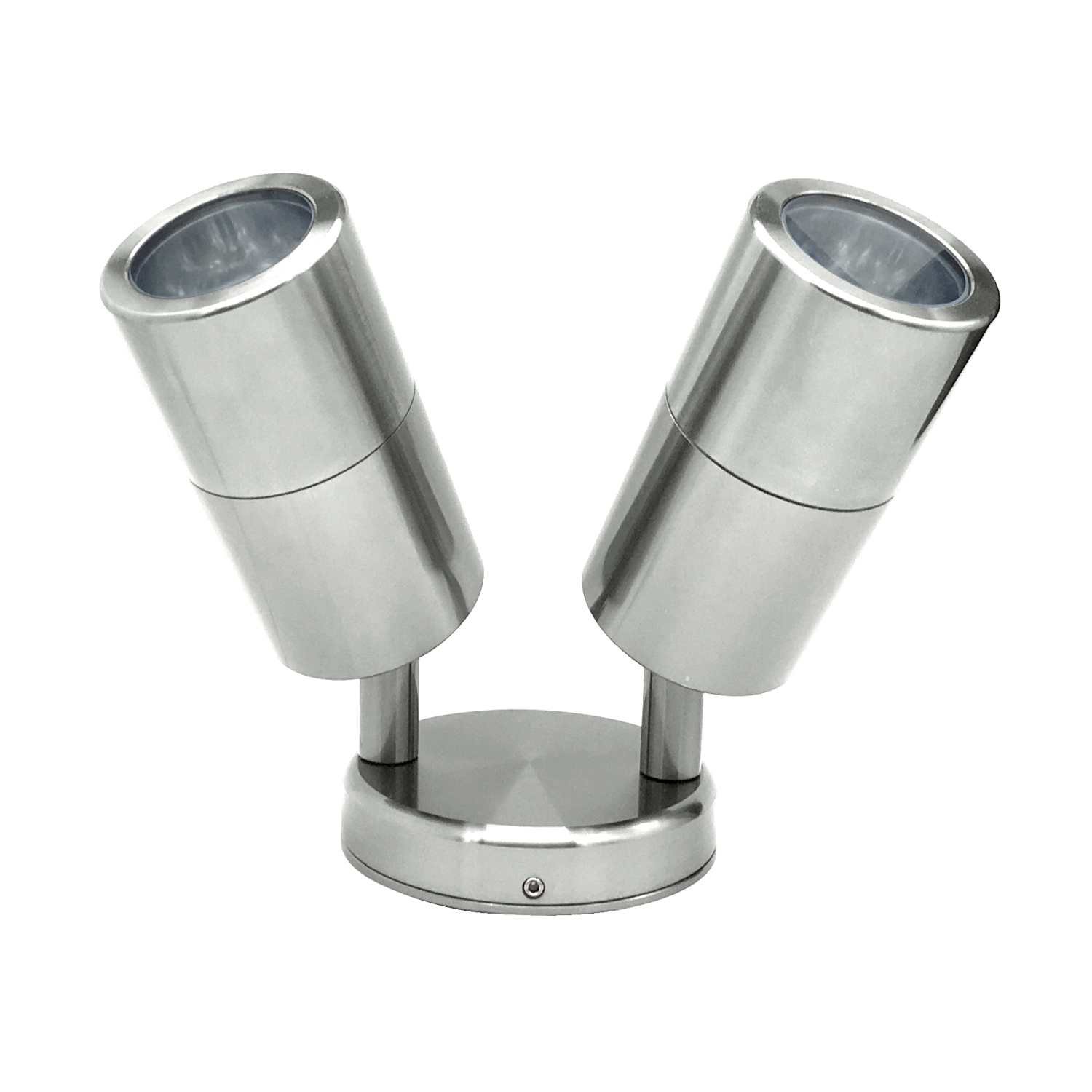 Whitehaven Stainless Steel Adjustable Twin Spotlight