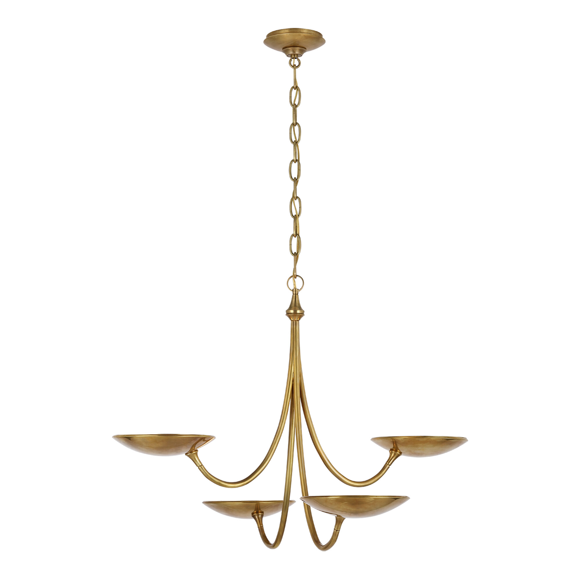 Keira Antique Brass Modern Chandelier