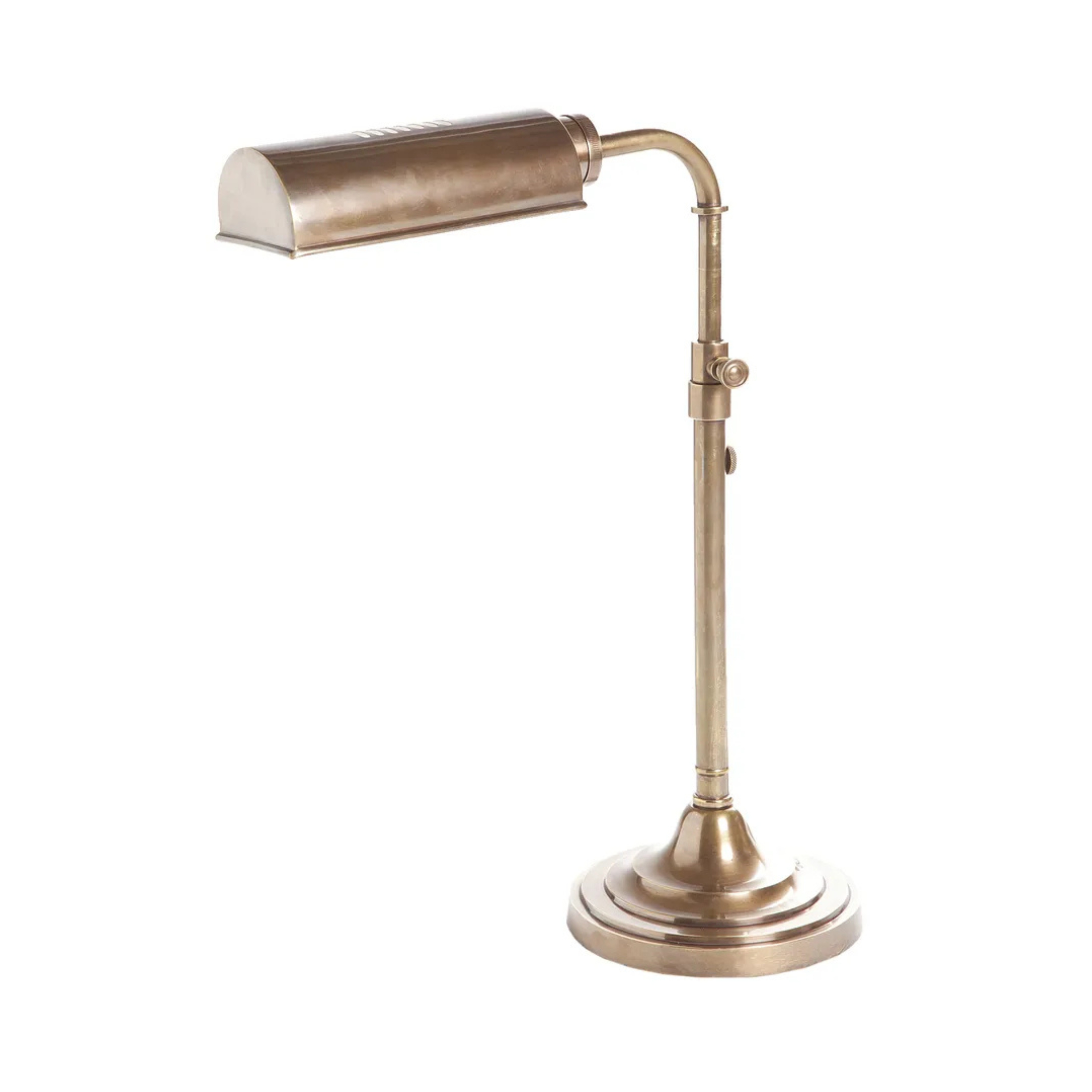 Brooklyn Antique Brass Desk Lamp