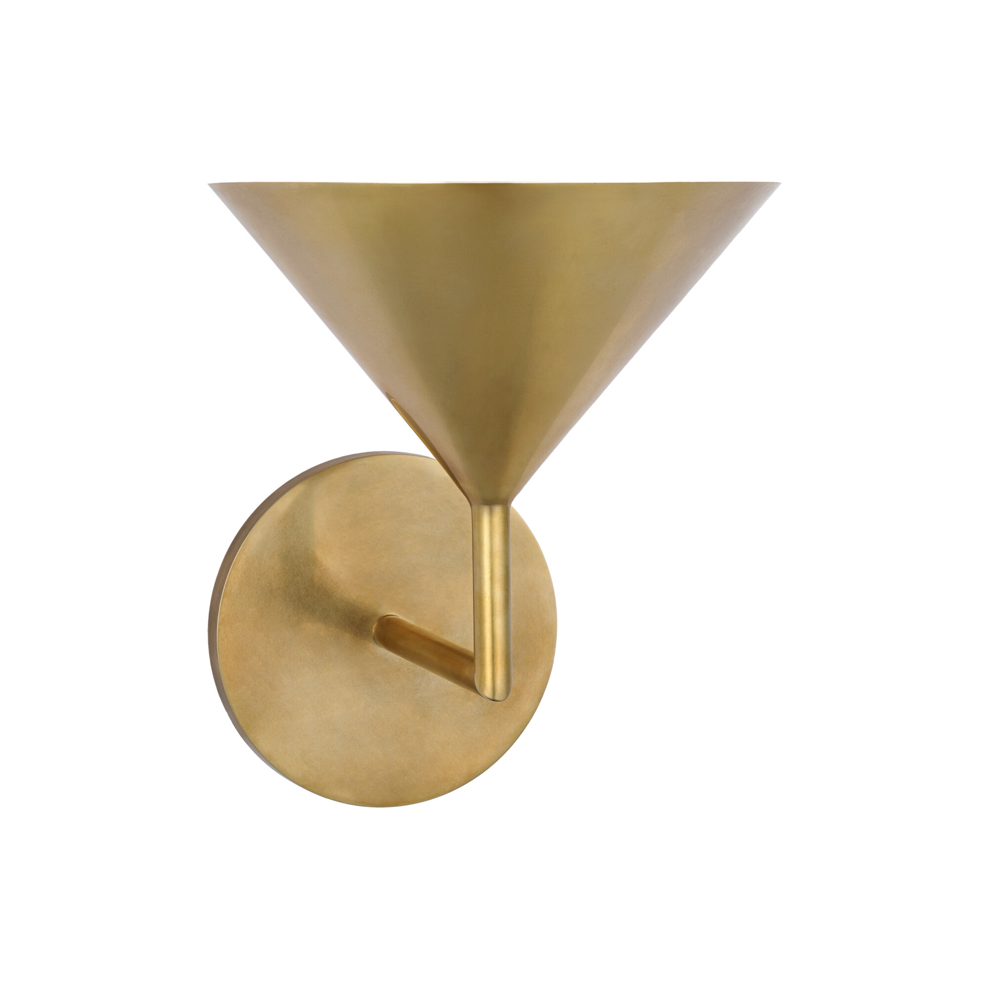 Orsay Brass Inverted Cone Wall Light