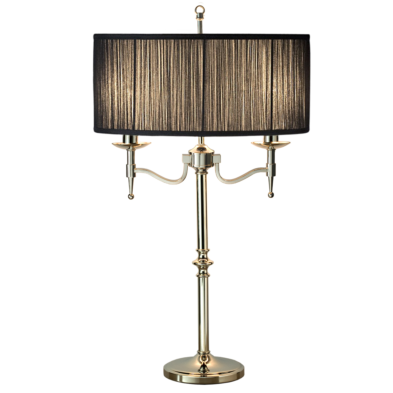 Stanford Nickel Table Lamp - Black
