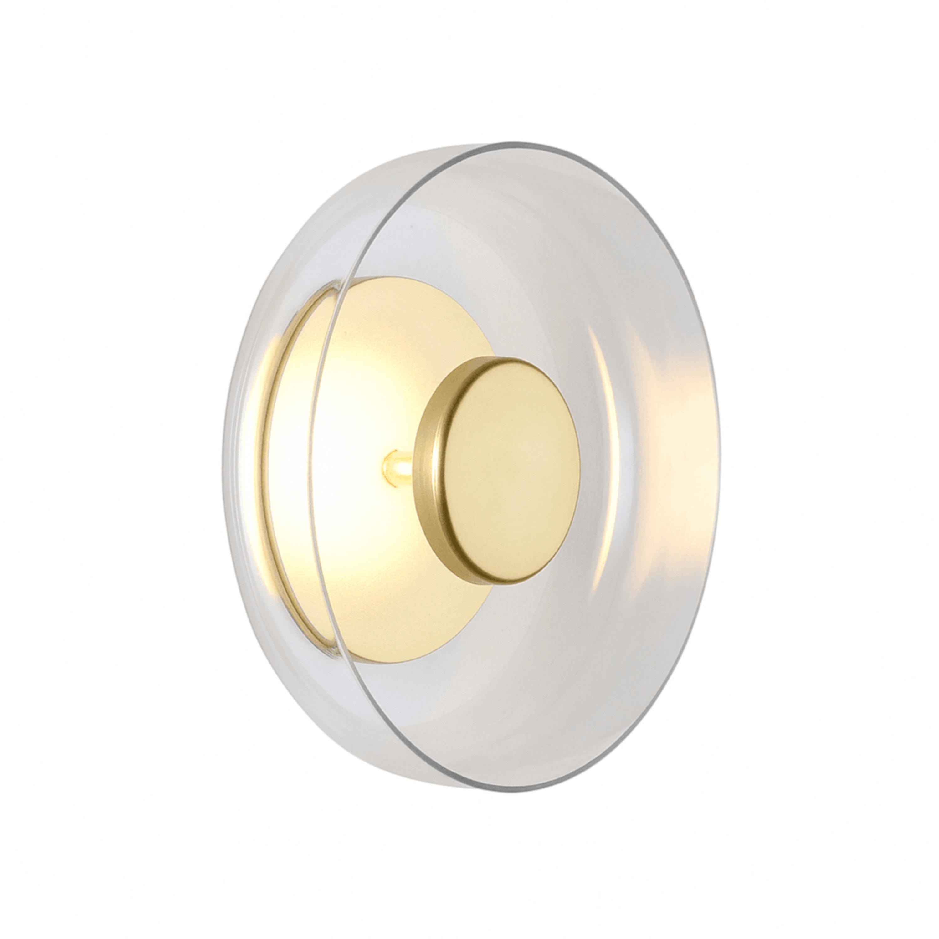 Annie Brass Clear Glass LED Wall Sconce
