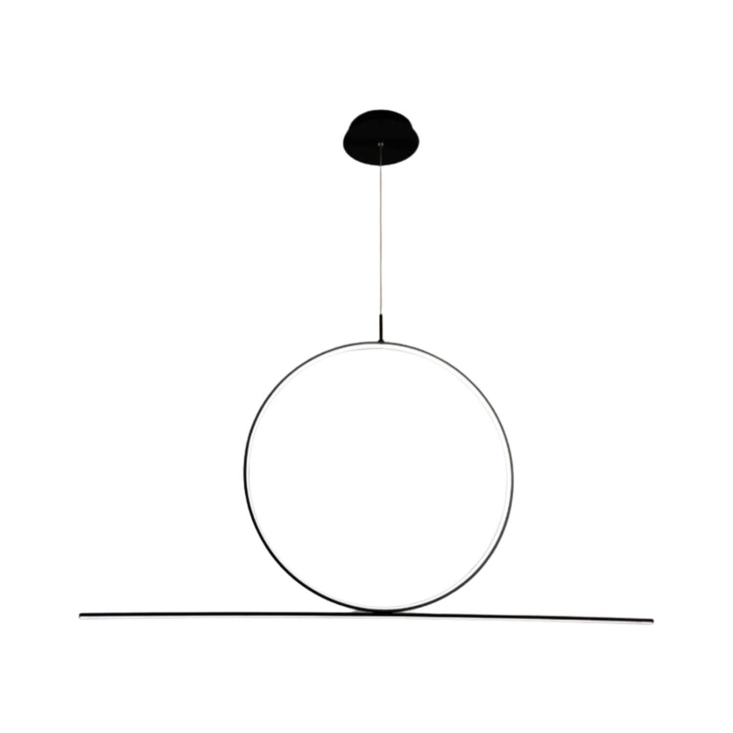 Clinique Black Slim Modern LED Pendant