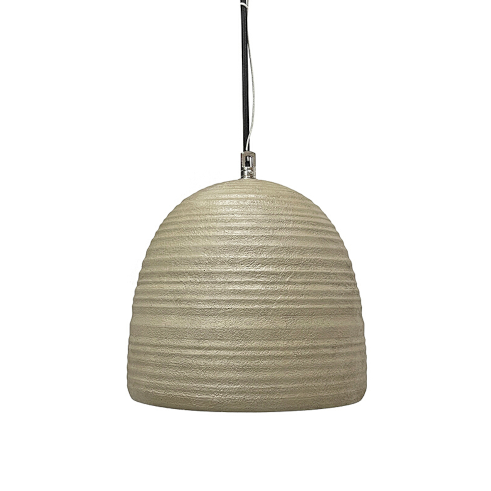 Emelie Beige Concrete Bell Pendant