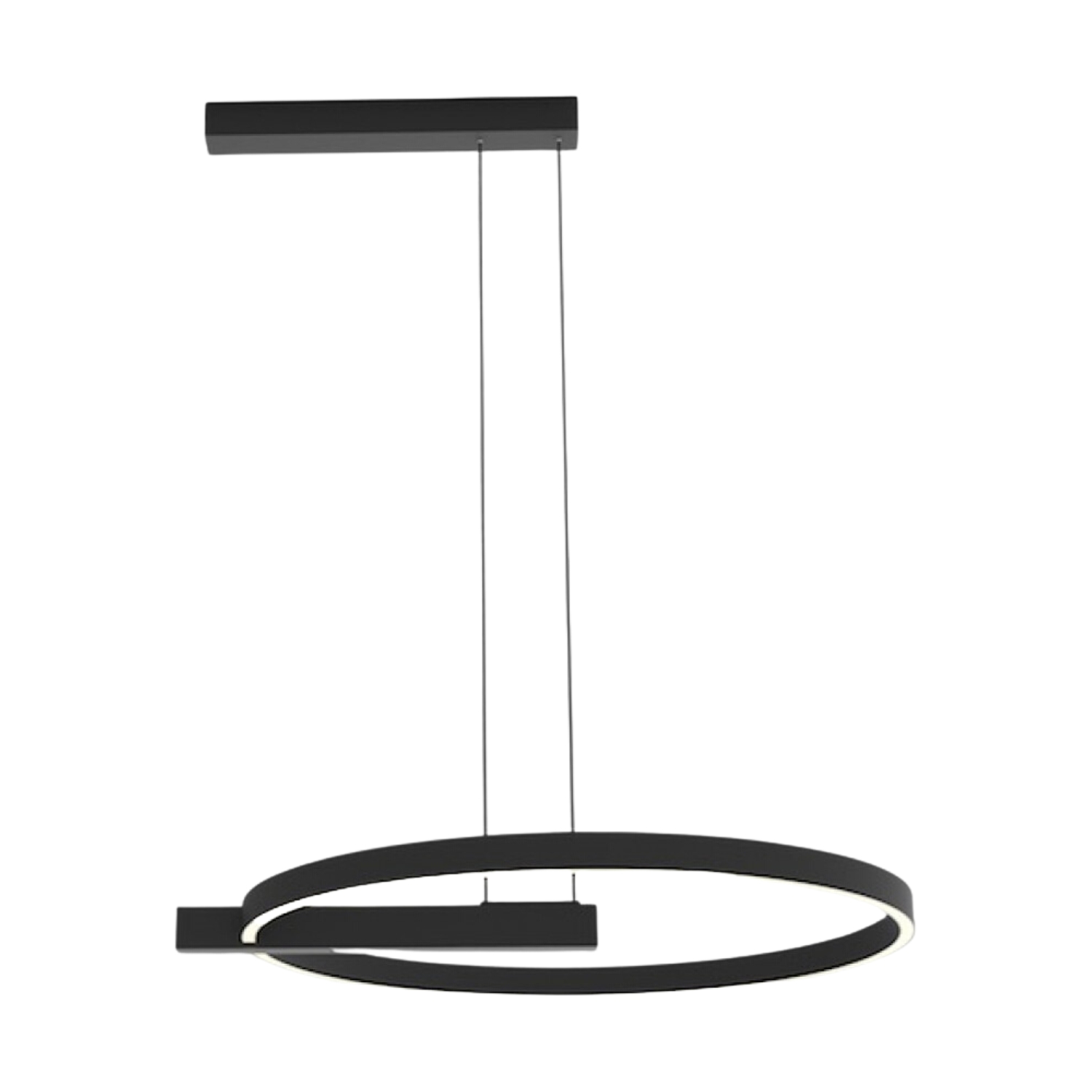 Idonna Black LED Modern Pendant Light