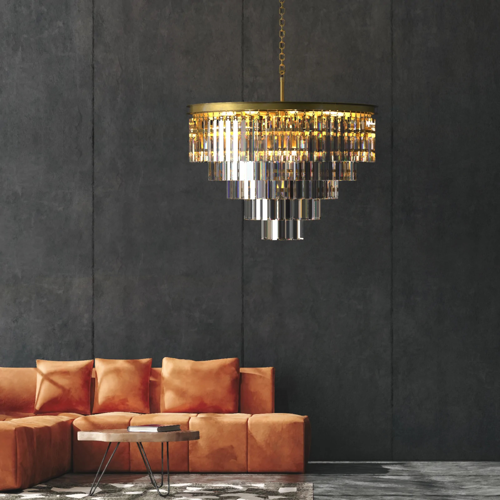 Glass Chandelier
