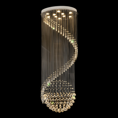 Planet Crystal LED Rain Ball Pendant Chandelier