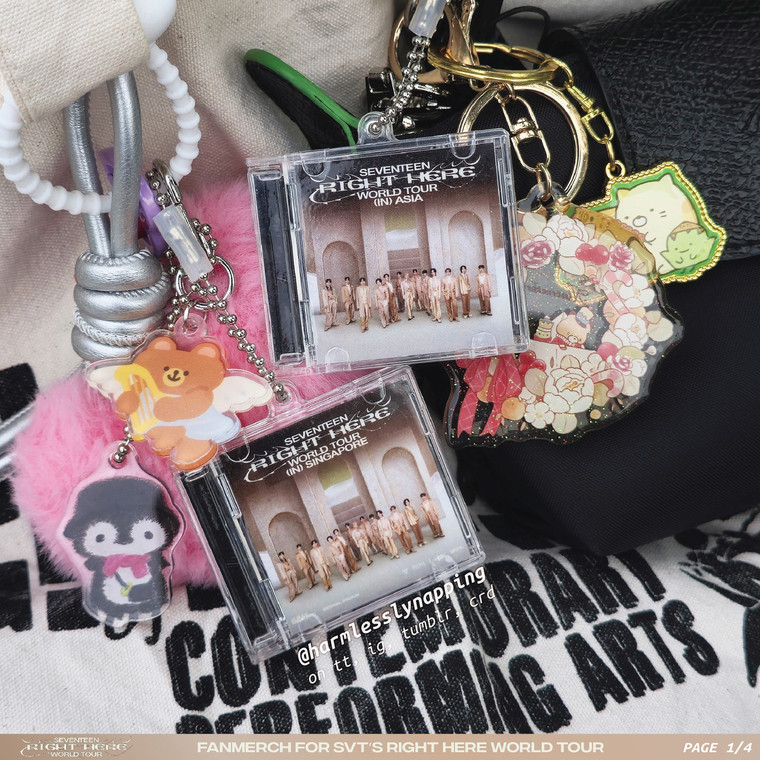 Seventeen's Right Here World Tour CD keychain