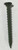 #8 x 2 1/4 Phillips Wafer Head Green-Coated Spade Point Cement Board Screw (3,000/box)
