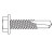 #12 - 24 x 7/8" Hex Washer Head Tek-4 Screws (4M/Box)