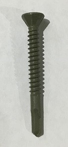 #10-16 x 1 13/16  Phillips Square Flat Head Self-Drilling Tek Screw w/ Pilot Point ( 2,500/box)