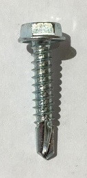 #10-16 x 1 Hex Washer Head Self-Drilling Zinc Tek Screw w/ #3 Point (5,000/box)