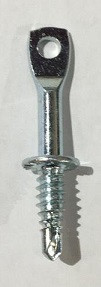 An image of 3/4 Threaded x 2" Zinc-Plated Self-Drilling Eye lag Screw - eye lags