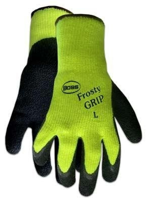 BOSS® FROSTY GRIP® HIGH-VIS INSULATED KNIT LATEX PALM WORK GLOVES