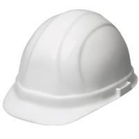 6pt Ratchet White Hard Hat