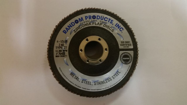 4 1/2 x 7/8" 36 Grit Zirc Jumbo Flap Disc