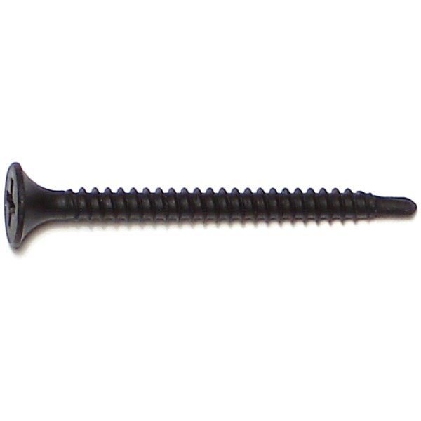 #6 x 1 1/4" Phillips Bugle Head Black Phosphate Self-Drill Screws (8,000/box)