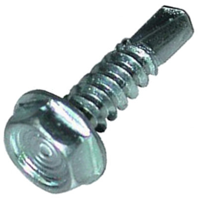#10 x 3/4" Hex Washer Head Zinc Self-Drill Screws (7,000/box)