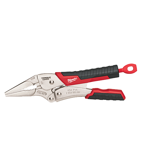 Milwaukee 9" TORQUE LOCK Long Nose Locking Pliers w/ Durable Grip
