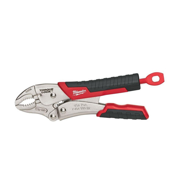 Milwaukee 7" TORQUE LOCK Curved Jaw Locking Pliers w/ Durable Grip