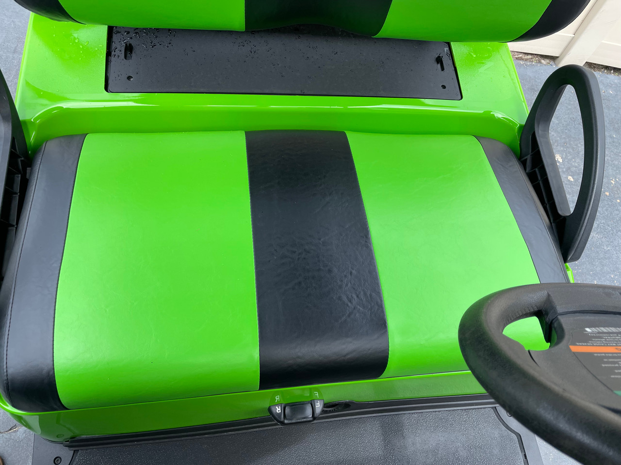 Lime Green and Black Value Seat Covers Golf Cart Custom Seats