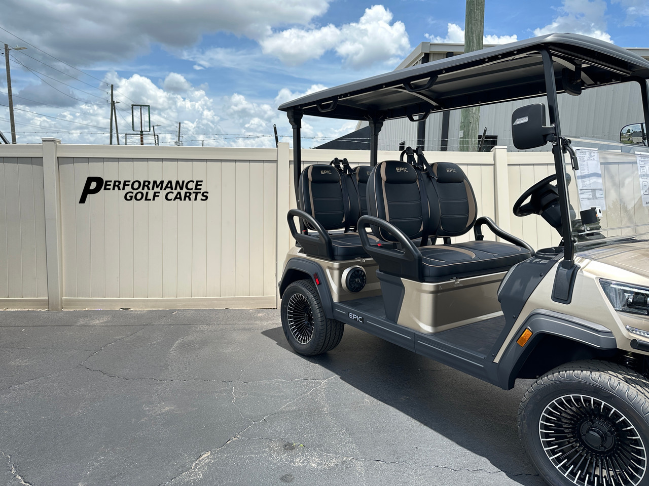 EPIC FX E40FX 4 Passenger Metallic Cashmere Golf Cart